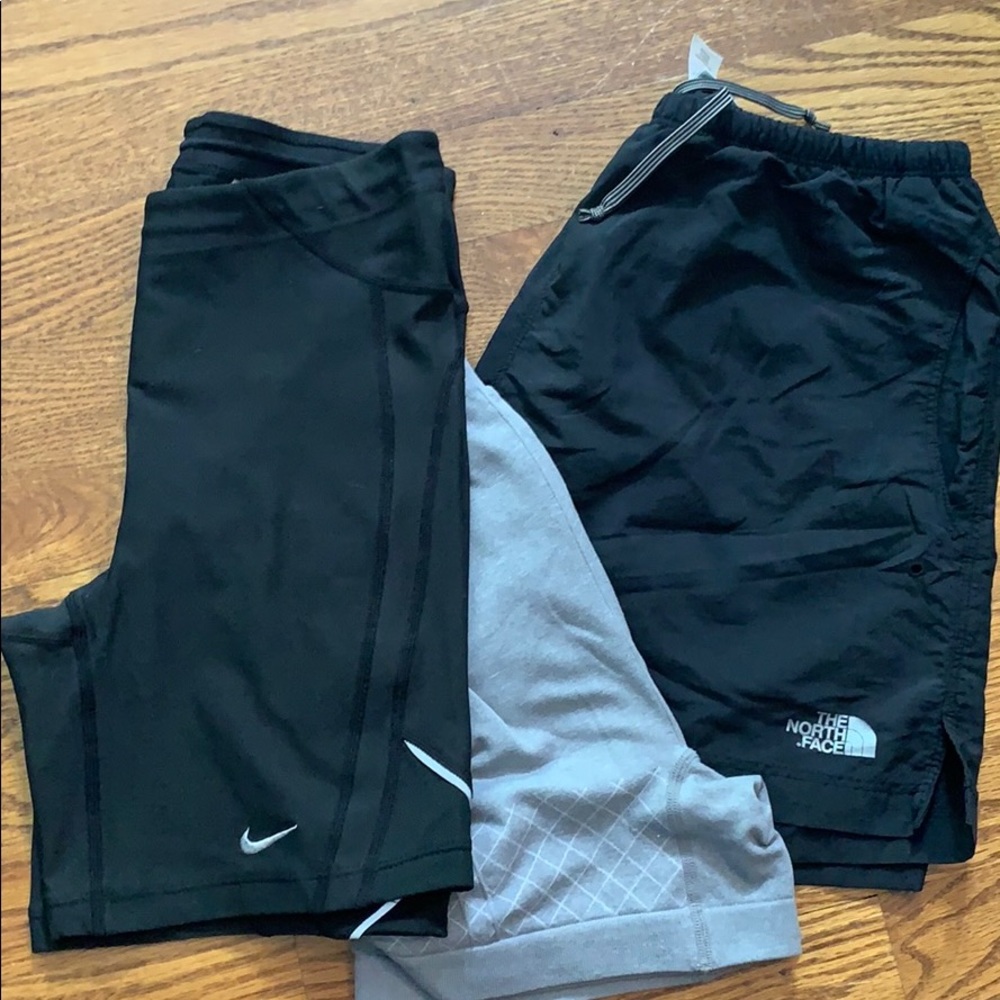 LOT Nike & North Face running shorts/liners Sz Sm